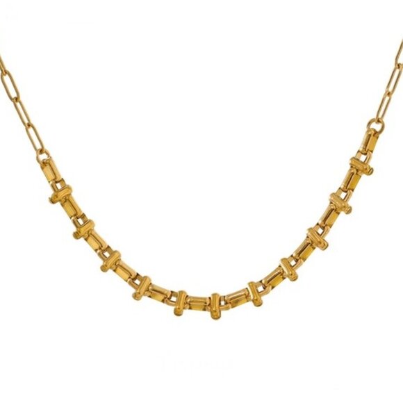 Jewelry - Women Stylish Stainless Steel Short Necklace